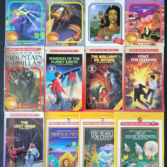 VINTAGE CHOOSE YOUR OWN ADVENTURE 1980s LOT OF 12 BOOKS SOME RARE 1ST EDITIONS - Picture 1 of 16